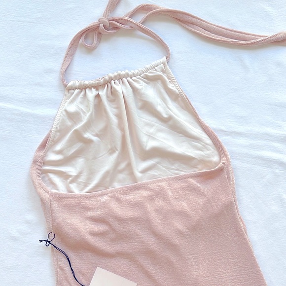 Superdown Halter Formal Maxi Dress Size Medium Pink - Picture 10 of 10